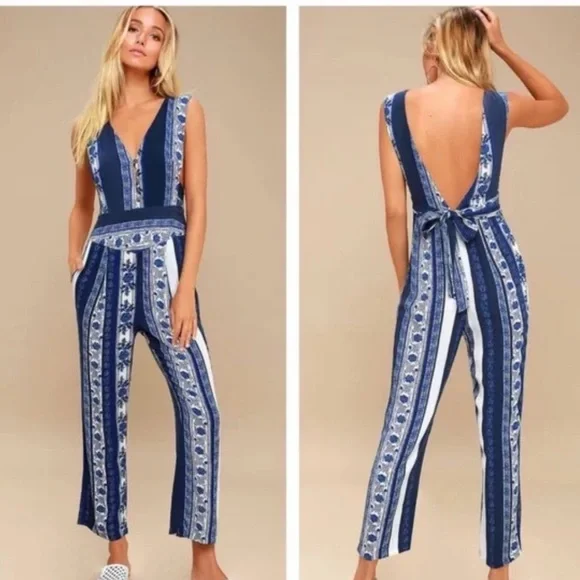 Free People all shook up jumpsuit sz 4 - Picture 1 of 9